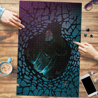 3D Illusion Witch Halloween Puzzle Dark Magic In The Cracks - Wonder Print Shop