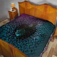 3D Illusion Witch Halloween Quilt Dark Magic In The Cracks - Wonder Print Shop