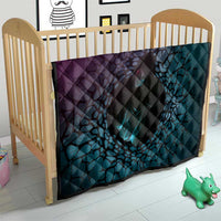 3D Illusion Witch Halloween Quilt Dark Magic In The Cracks - Wonder Print Shop