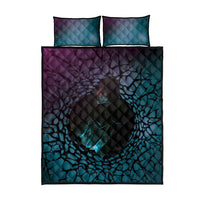 3D Illusion Witch Halloween Quilt Bed Set Dark Magic In The Cracks DT05