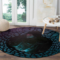 3D Illusion Witch Halloween Round Carpet Dark Magic In The Cracks - Wonder Print Shop
