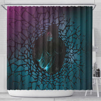 3D Illusion Witch Halloween Shower Curtain Dark Magic In The Cracks - Wonder Print Shop