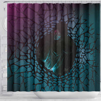 3D Illusion Witch Halloween Shower Curtain Dark Magic In The Cracks - Wonder Print Shop