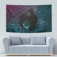 3D Illusion Witch Halloween Tapestry Dark Magic In The Cracks - Wonder Print Shop