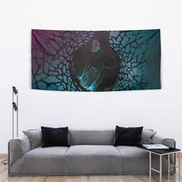 3D Illusion Witch Halloween Tapestry Dark Magic In The Cracks - Wonder Print Shop