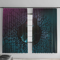 3D Illusion Witch Halloween Window Curtain Dark Magic In The Cracks - Wonder Print Shop