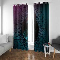 3D Illusion Witch Halloween Window Curtain Dark Magic In The Cracks - Wonder Print Shop