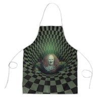 3D Illusion Clown Halloween Apron Dark Style - Wonder Print Shop