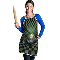 3D Illusion Clown Halloween Apron Dark Style - Wonder Print Shop