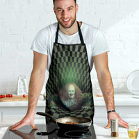 3D Illusion Clown Halloween Apron Dark Style - Wonder Print Shop