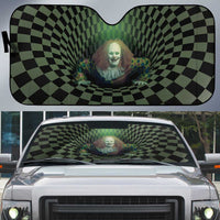 3D Illusion Clown Halloween Auto Sun Shade Dark Style - Wonder Print Shop