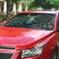 3D Illusion Clown Halloween Auto Sun Shade Dark Style - Wonder Print Shop