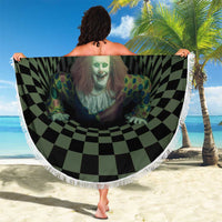 3D Illusion Clown Halloween Beach Blanket Dark Style - Wonder Print Shop