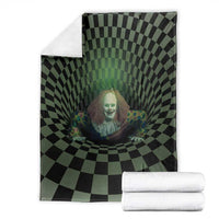 3D Illusion Clown Halloween Blanket Dark Style - Wonder Print Shop