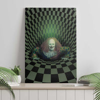 3D Illusion Clown Halloween Canvas Wall Art Dark Style - Wonder Print Shop