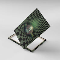 3D Illusion Clown Halloween Canvas Wall Art Dark Style - Wonder Print Shop