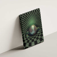 3D Illusion Clown Halloween Canvas Wall Art Dark Style - Wonder Print Shop