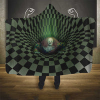 3D Illusion Clown Halloween Hooded Blanket Dark Style - Wonder Print Shop