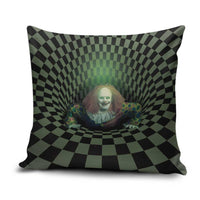 3D Illusion Clown Halloween Pillow Cover Dark Style - Wonder Print Shop