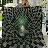 3D Illusion Clown Halloween Quilt Dark Style - Wonder Print Shop