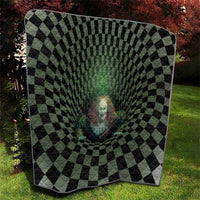 3D Illusion Clown Halloween Quilt Dark Style - Wonder Print Shop