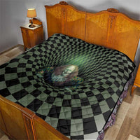 3D Illusion Clown Halloween Quilt Dark Style - Wonder Print Shop