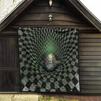 3D Illusion Clown Halloween Quilt Dark Style - Wonder Print Shop