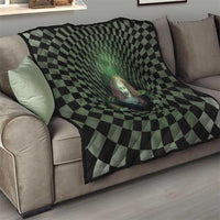 3D Illusion Clown Halloween Quilt Dark Style - Wonder Print Shop