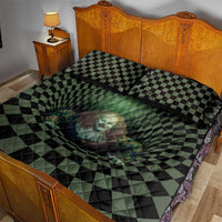 3D Illusion Clown Halloween Quilt Bed Set Dark Style DT05