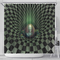 3D Illusion Clown Halloween Shower Curtain Dark Style - Wonder Print Shop