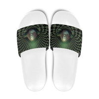 3D Illusion Clown Halloween Slide Sandals Dark Style - Wonder Print Shop