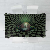 3D Illusion Clown Halloween Tablecloth Dark Style - Wonder Print Shop
