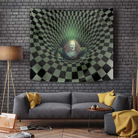 3D Illusion Clown Halloween Tapestry Dark Style - Wonder Print Shop