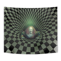 3D Illusion Clown Halloween Tapestry Dark Style - Wonder Print Shop