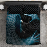 3D Illusion Death Halloween Bedding Set Y2k Horror Retro Style DT05