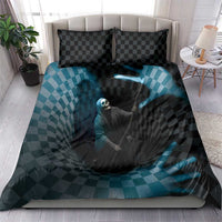 3D Illusion Death Halloween Bedding Set Y2k Horror Retro Style DT05