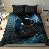 3D Illusion Death Halloween Bedding Set Y2k Horror Retro Style DT05