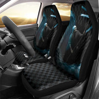 3D Illusion Death Halloween Car Seat Cover Y2k Horror Retro Style DT05
