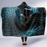 3D Illusion Death Halloween Hooded Blanket Y2k Horror Retro Style - Wonder Print Shop