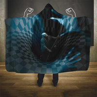3D Illusion Death Halloween Hooded Blanket Y2k Horror Retro Style - Wonder Print Shop