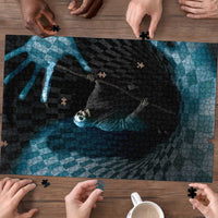 3D Illusion Death Halloween Puzzle Y2k Horror Retro Style - Wonder Print Shop