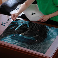 3D Illusion Death Halloween Puzzle Y2k Horror Retro Style - Wonder Print Shop