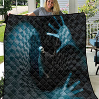 3D Illusion Death Halloween Quilt Y2k Horror Retro Style - Wonder Print Shop