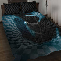 3D Illusion Death Halloween Quilt Bed Set Y2k Horror Retro Style DT05