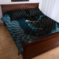 3D Illusion Death Halloween Quilt Bed Set Y2k Horror Retro Style DT05