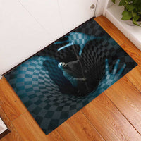 3D Illusion Death Halloween Rubber Doormat Y2k Horror Retro Style - Wonder Print Shop