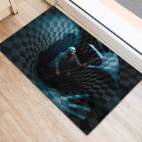 3D Illusion Death Halloween Rubber Doormat Y2k Horror Retro Style - Wonder Print Shop
