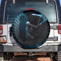 3D Illusion Death Halloween Spare Tire Cover Y2k Horror Retro Style - Wonder Print Shop