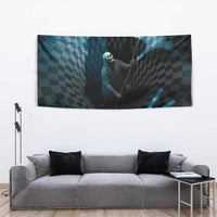 3D Illusion Death Halloween Tapestry Y2k Horror Retro Style - Wonder Print Shop