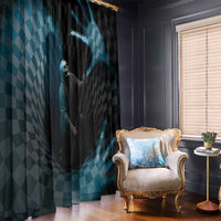3D Illusion Death Halloween Window Curtain Y2k Horror Retro Style - Wonder Print Shop